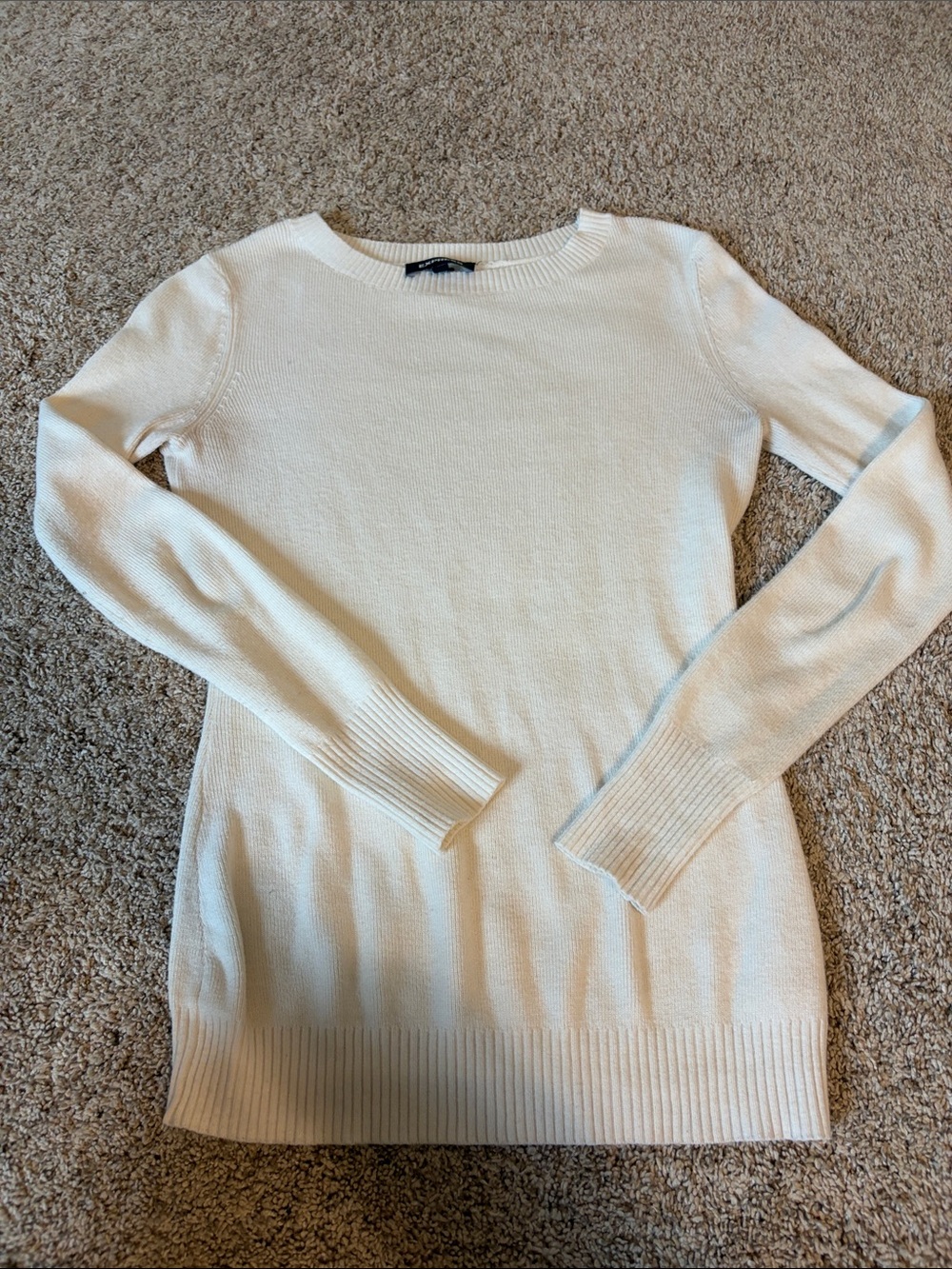 Express Women's Scoopneck Sweater - Cream